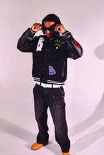 Load image into Gallery viewer, Carolina Varsity Jacket "Diamond Black"

