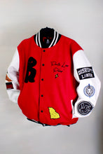 Load image into Gallery viewer, Carolina Varsity Jacket "Rich Red"
