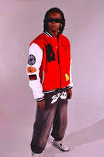 Load image into Gallery viewer, Carolina Varsity Jacket "Rich Red"
